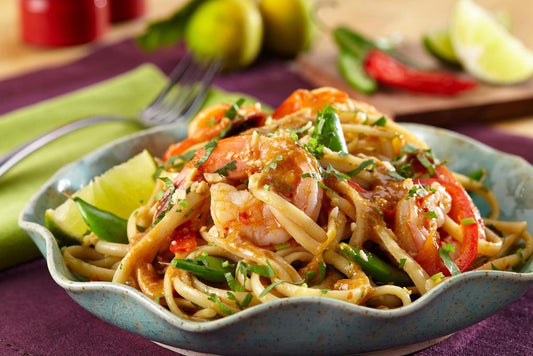 Peanut Noodles with Shrimp