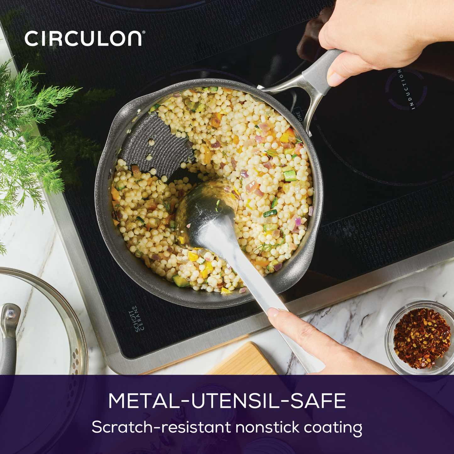 Circulon ScratchDefense A1 Nonstick Induction Open Milkpan 14cm/0.9L