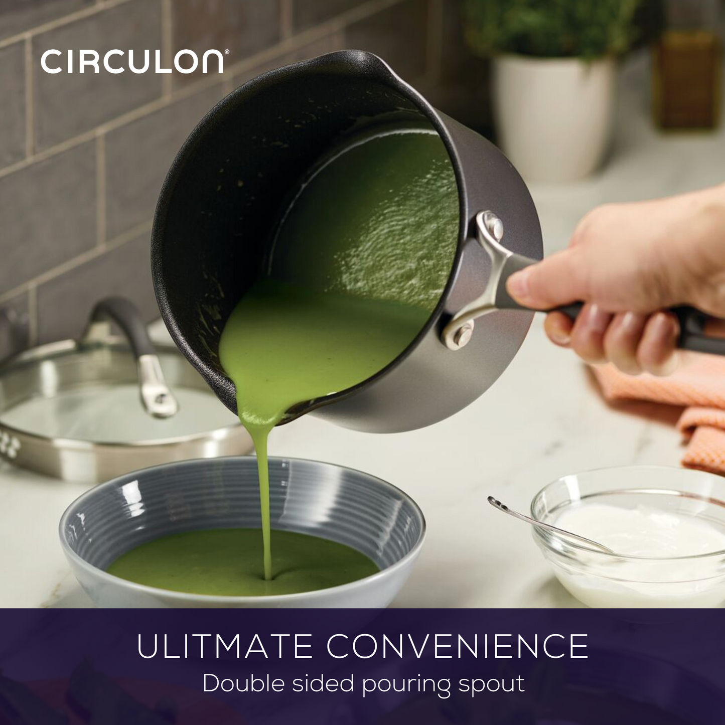 Circulon ScratchDefense A1 Nonstick Induction Open Milkpan 14cm/0.9L