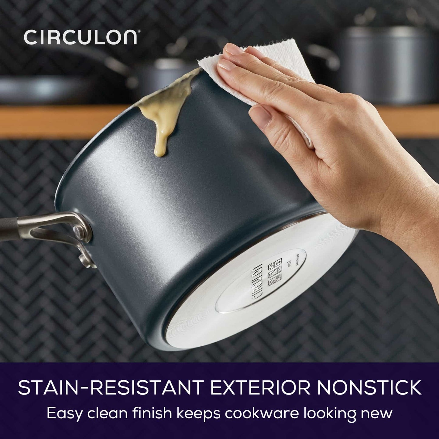 Circulon ScratchDefense A1 Nonstick Induction Open Milkpan 14cm/0.9L