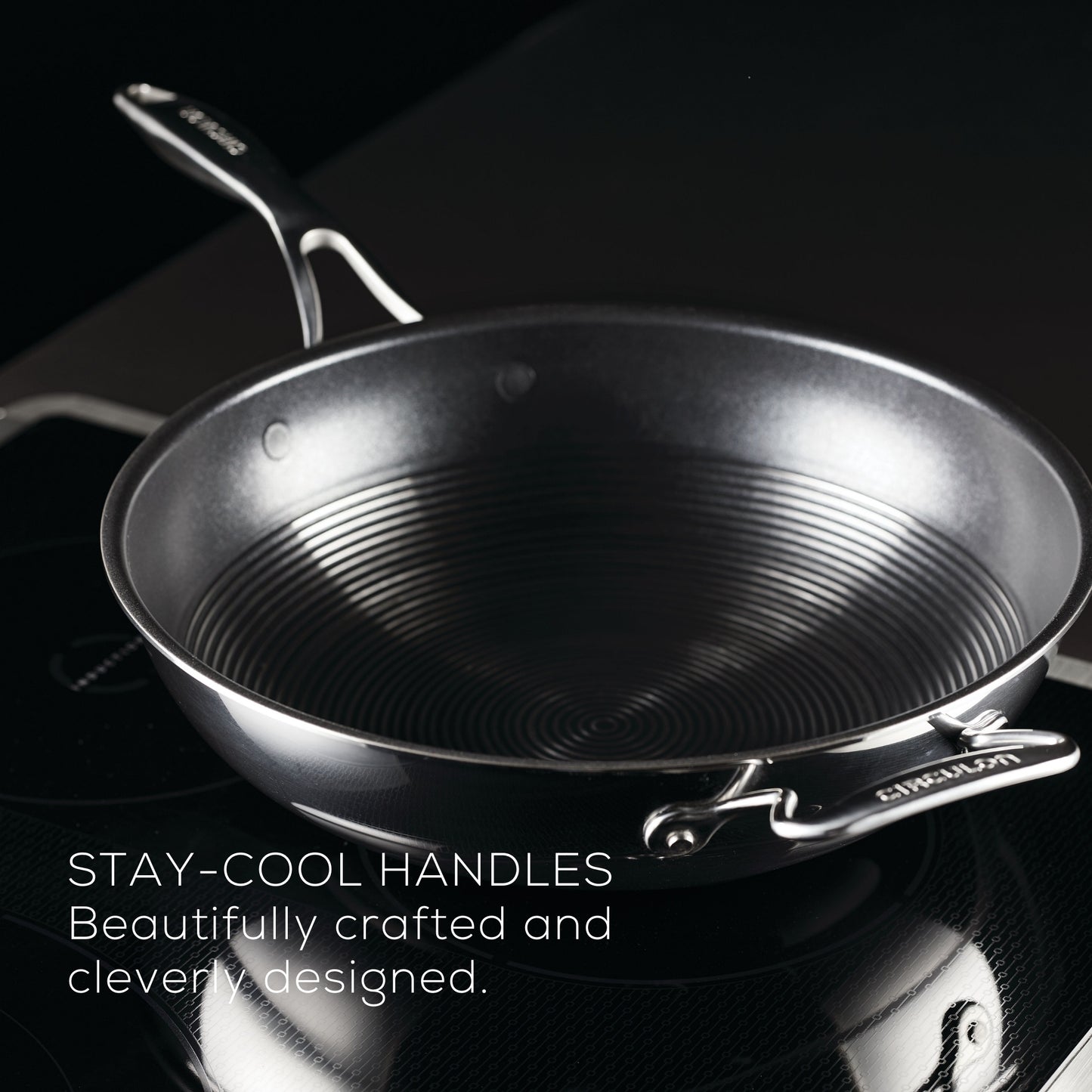 Circulon C-Series Hybrid Clad Stainless Steel Nonstick Induction 4 Piece Cookware Set