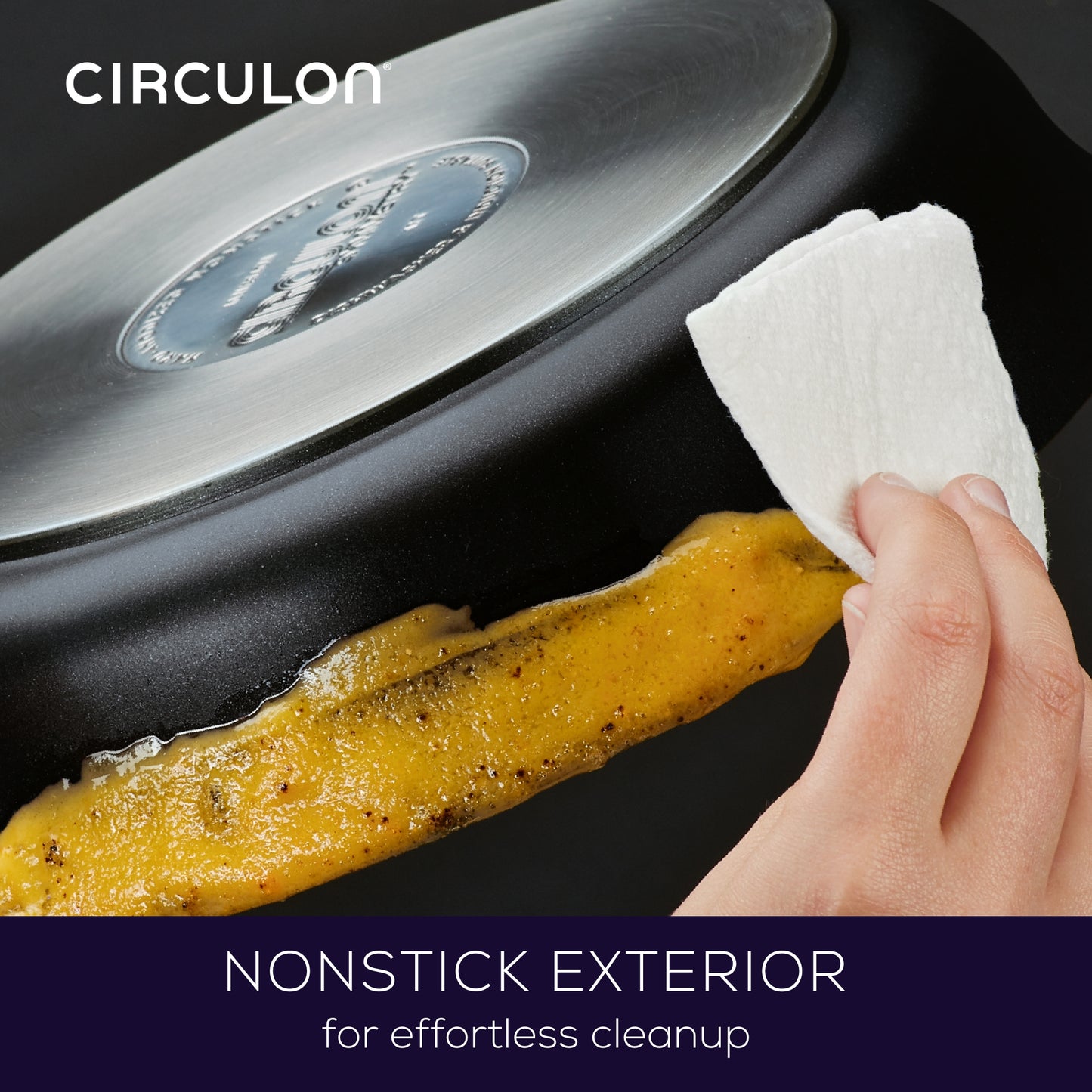 Circulon Symmetry Nonstick Induction Covered Casserole 26cm/5.2L Black