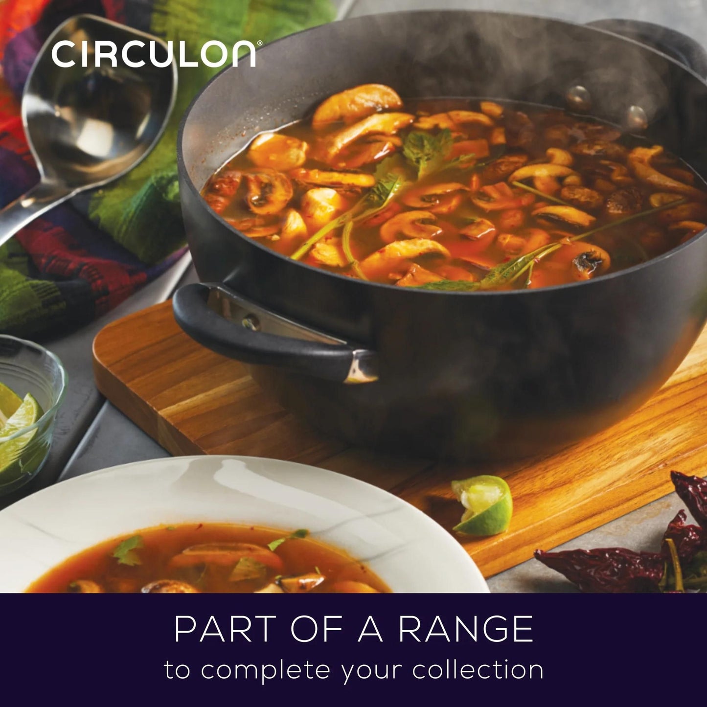 Circulon Symmetry Nonstick Induction Skillet Twin Pack 25.4/30.5cm