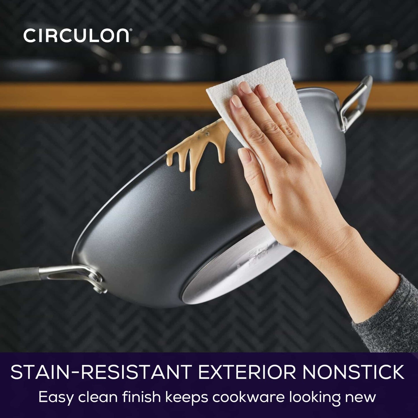 Circulon ScratchDefense A1 Nonstick Induction Nonstick Induction Open Stirfry 34cm