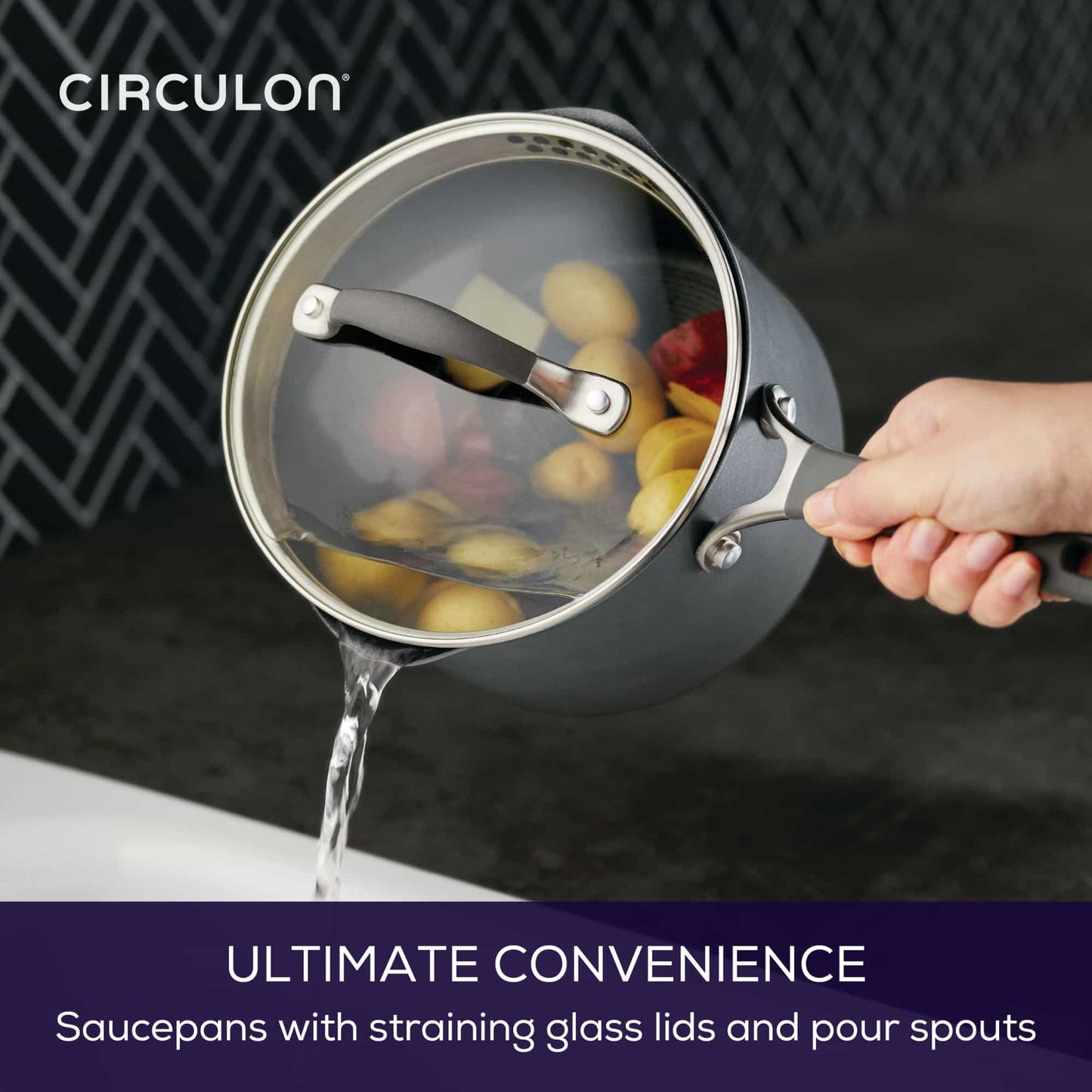 Circulon ScratchDefense A1 Nonstick Induction Covered Saucepan 18cm/2.8L