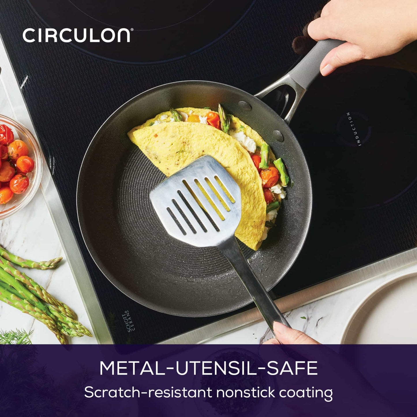 Circulon ScratchDefense™ A1 Nonstick Induction Skillet 25.4cm