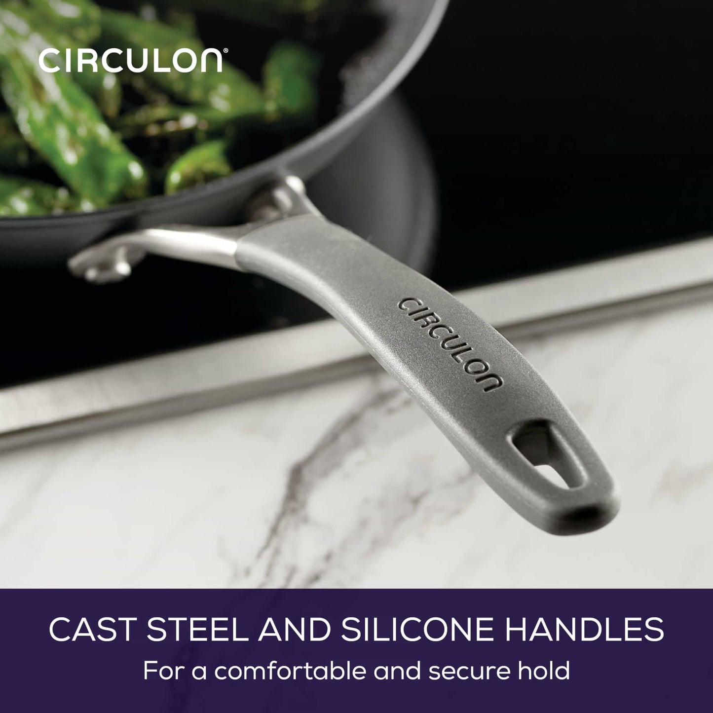Circulon ScratchDefense A1 Nonstick Induction Skillet Twin Pack 21.5/25.4cm
