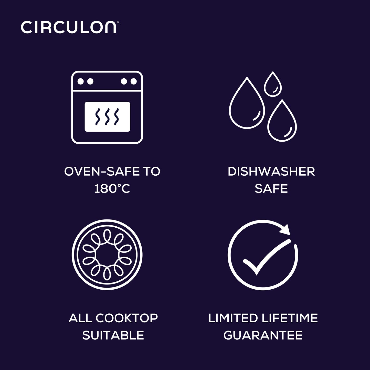Circulon Total Nonstick Induction 3 Piece Cookware Set