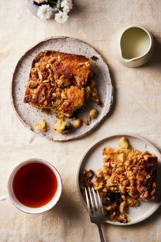 Blueberry crumble cake