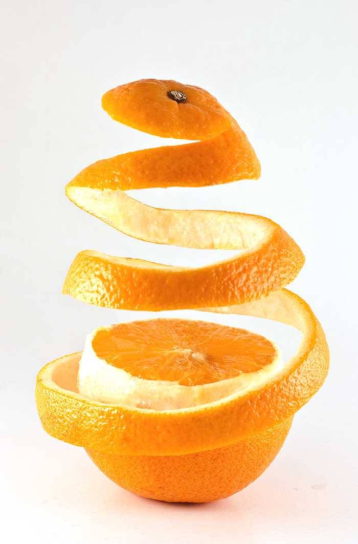 Reduce anxiety… by peeling an orange