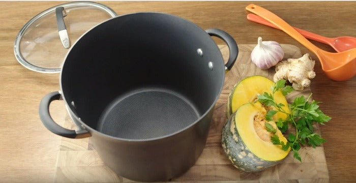 Cooking Coconut and Pumpkin Soup