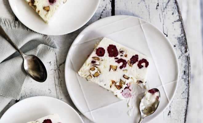 Raspberry Nougat Frozen Parfait