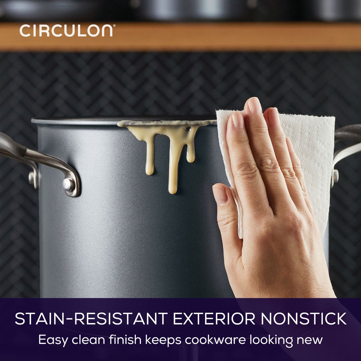 Circulon ScratchDefense A1 Nonstick Induction Covered Stockpot 24cm/7.6L