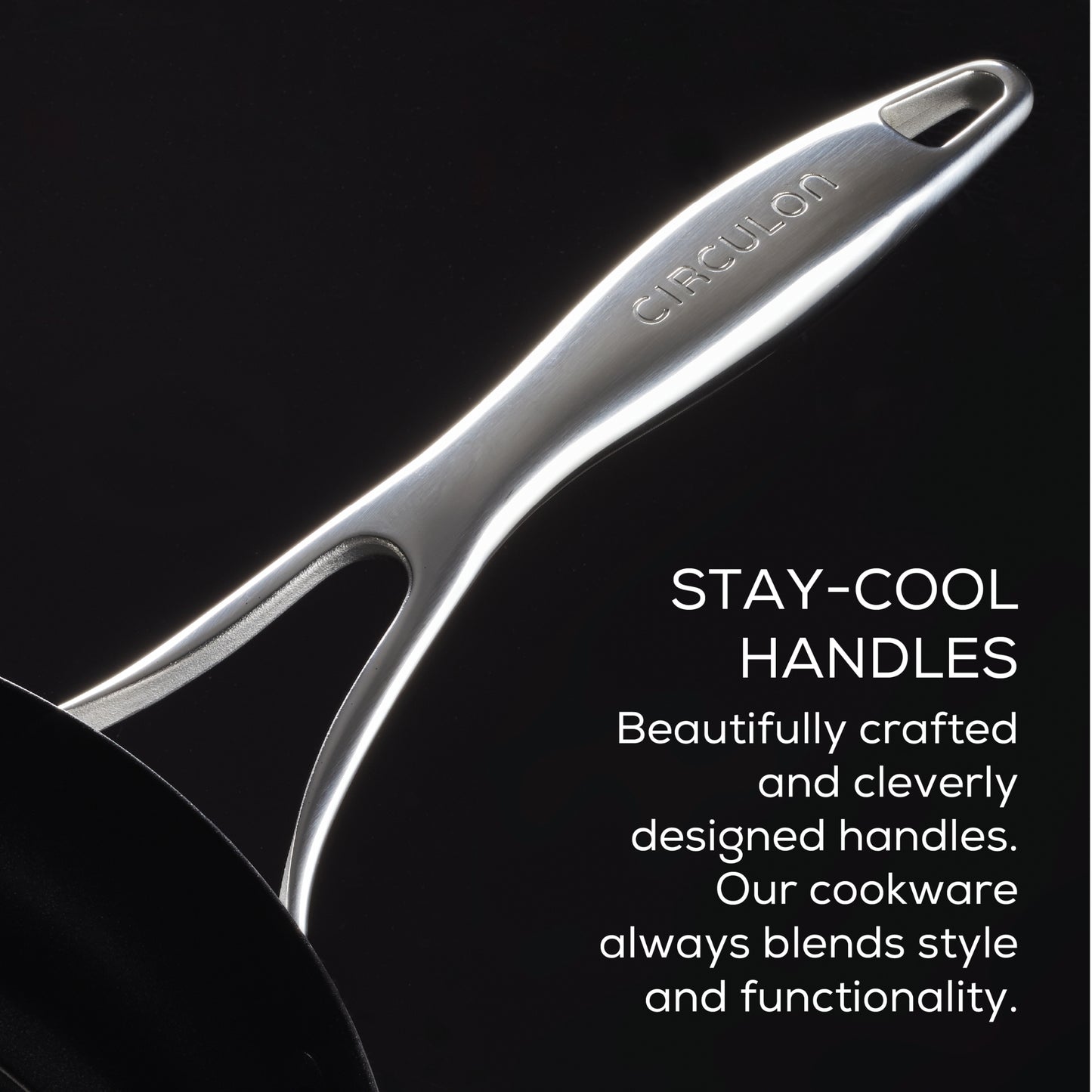 Circulon C-Series Hybrid Clad Stainless Steel Nonstick Induction Frypan 22cm