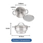 Universal Steamer With Lid 16/18/20cm
