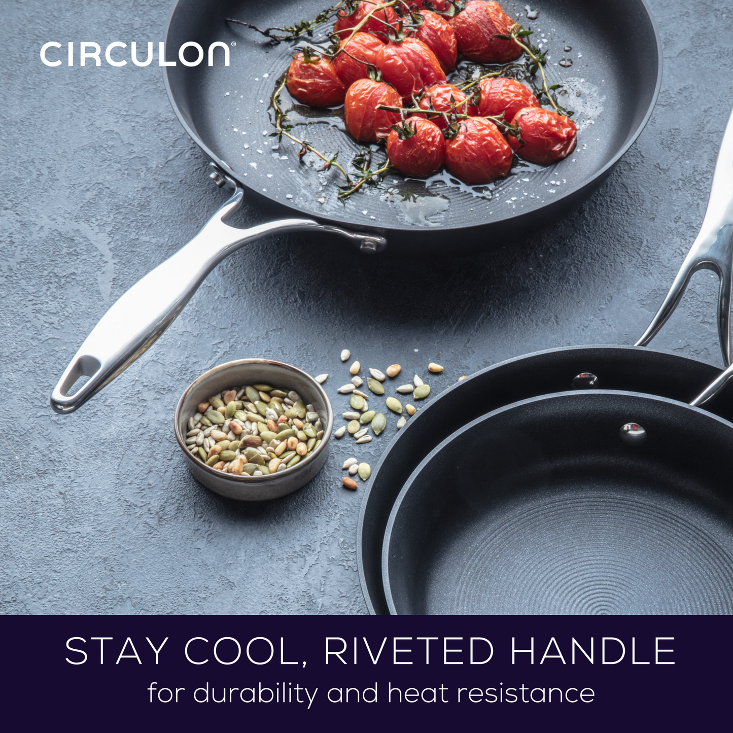 Circulon Style Nonstick Induction Skillet Triple Pack 21/25/28cm