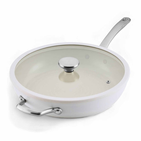 Circulon Halo With LaserDefense™ 30cm Covered Skillet Pearl White