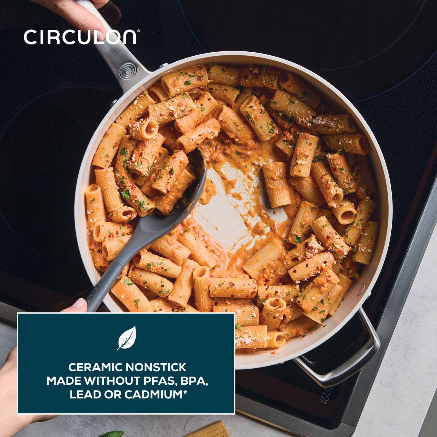 Circulon Halo With LaserDefense™ 30cm/4.7L Covered Sauté Pearl White