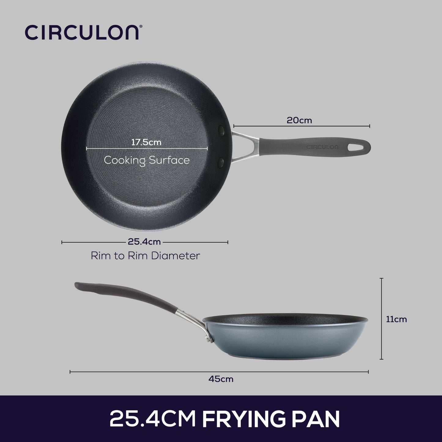 Circulon ScratchDefense A1 Nonstick Induction Skillet 25.4cm
