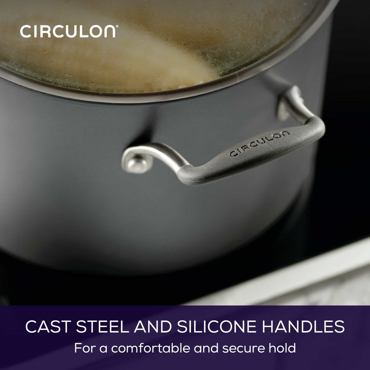 Circulon ScratchDefense A1 Nonstick Induction 8 Piece Cookware Set