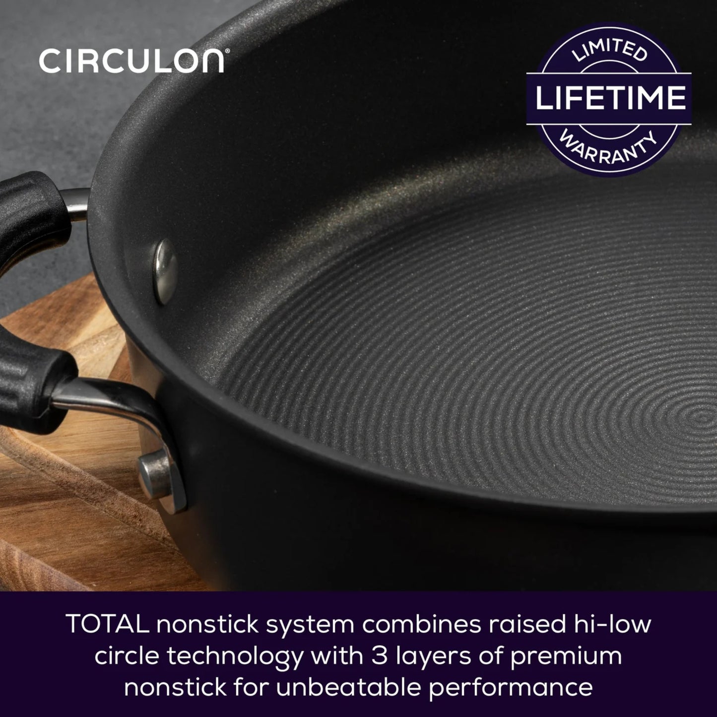 Circulon Total Nonstick Induction Stockpot 24cm/5.7L