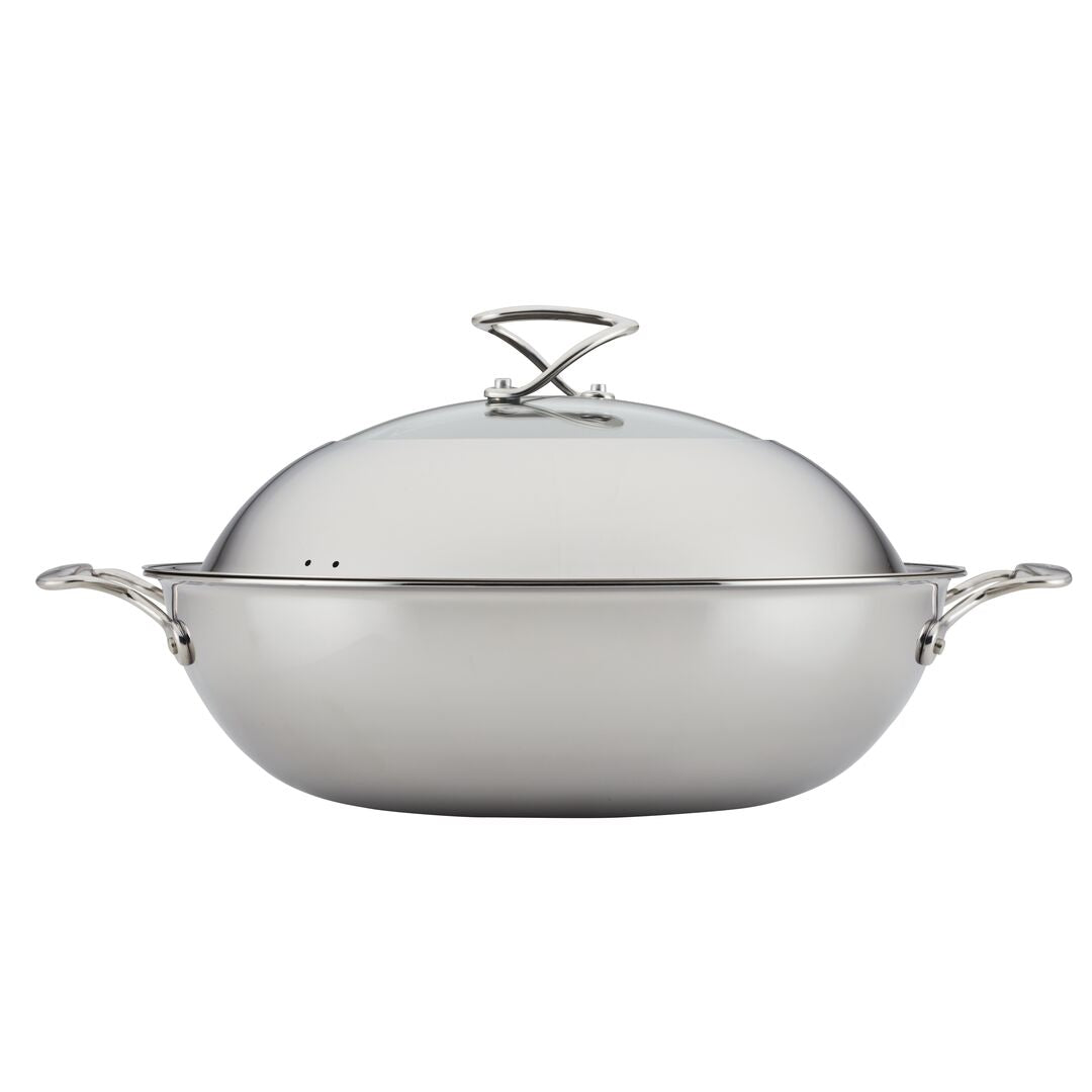 Circulon C-Series Hybrid Clad Stainless Steel Nonstick Induction Covered Wok 36cm