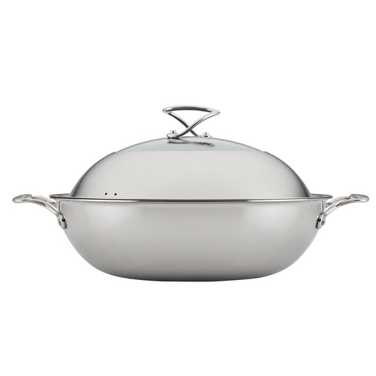 Circulon C-Series Hybrid Clad Stainless Steel Nonstick Induction Covered Wok 36cm
