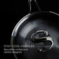 Circulon C-Series Hybrid Clad Stainless Steel Nonstick Induction 10 Piece Cookware Set With Utensils
