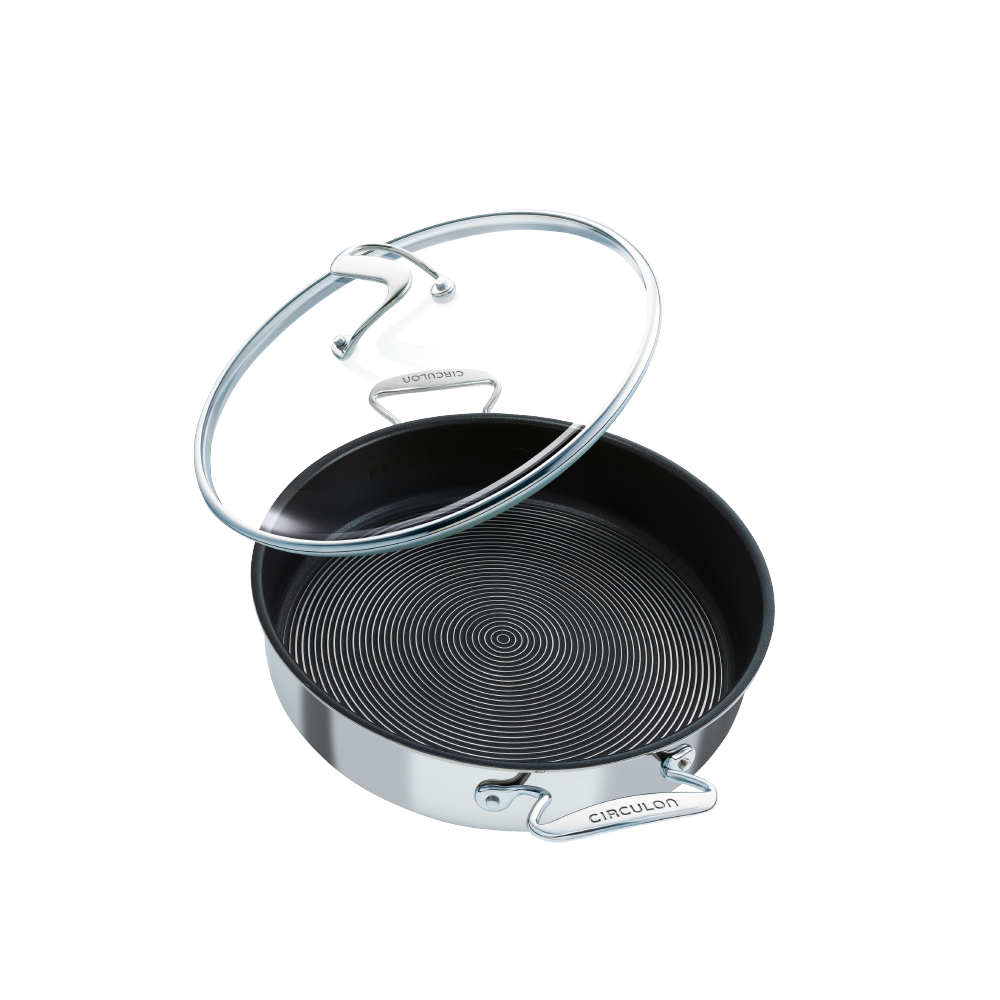 Circulon C-Series Hybrid Clad Stainless Steel Nonstick Induction Covered Sauteuse 30cm