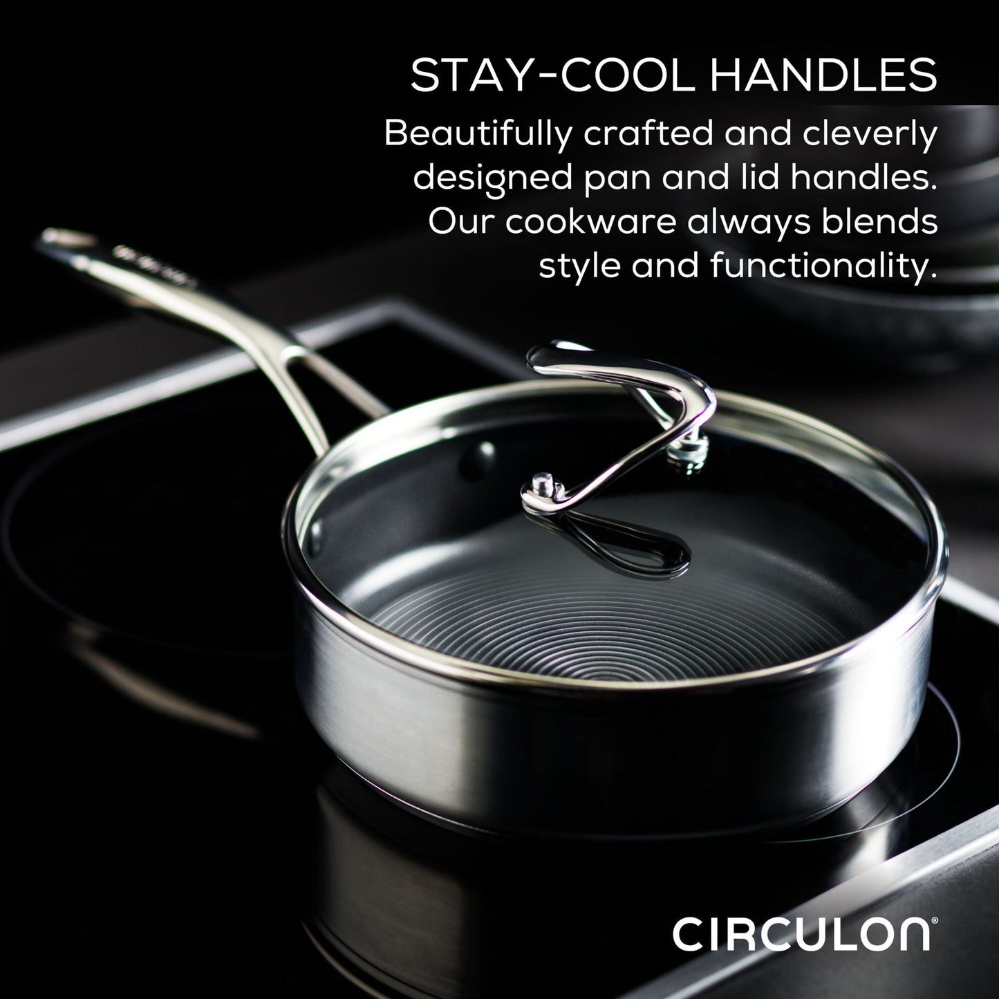 Circulon S-Series Nonstick Stainless Steel Induction 10 Piece Cookware Set